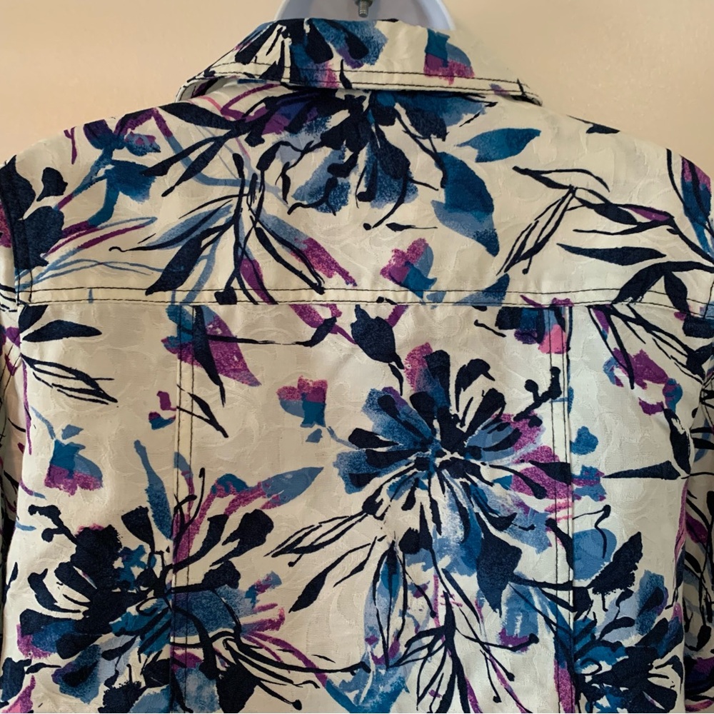 TanJay Floral Print Blazer Jacket Sz 8P - Picture 4 of 14
